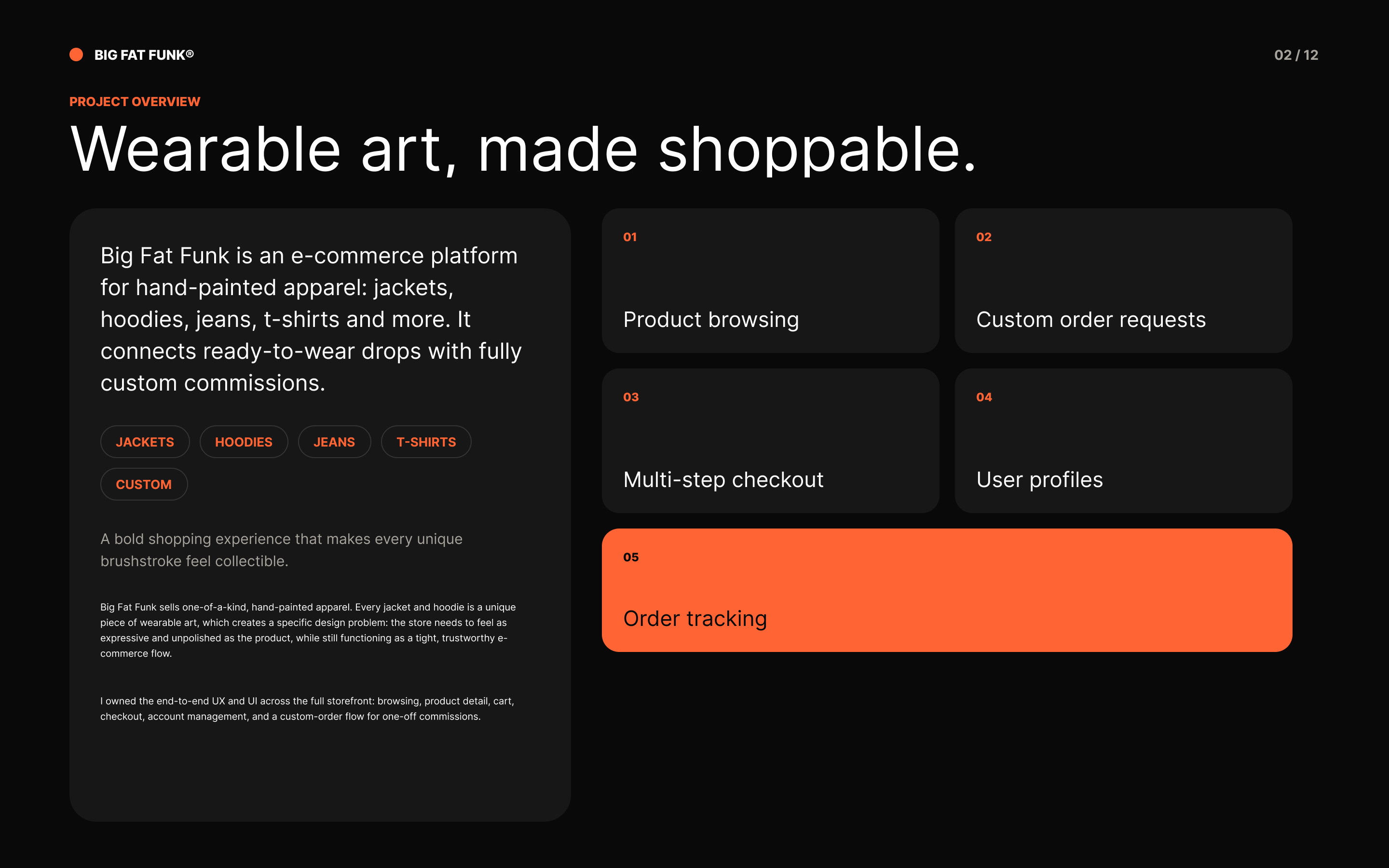 Project overview: wearable art, made shoppable