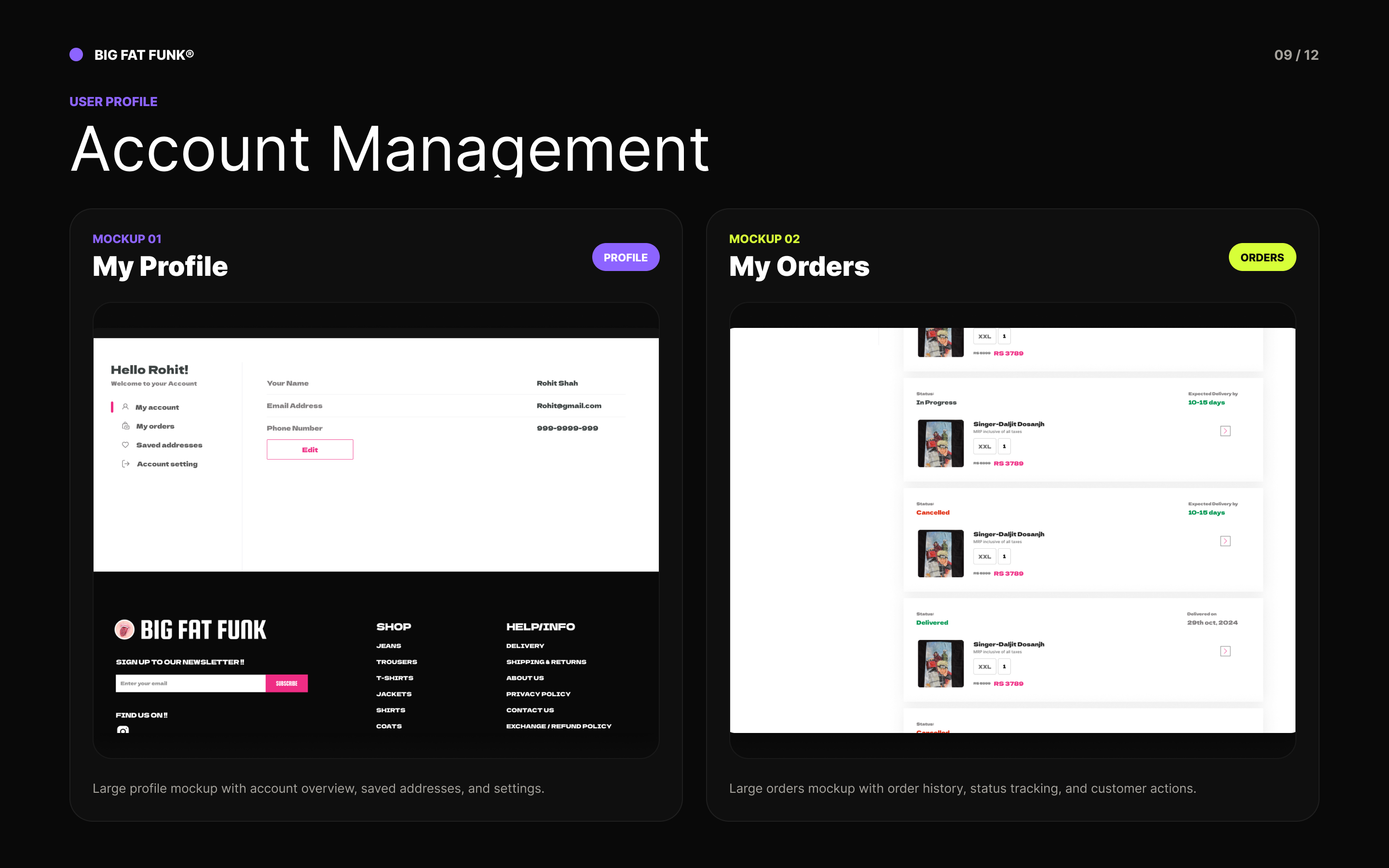 Account management