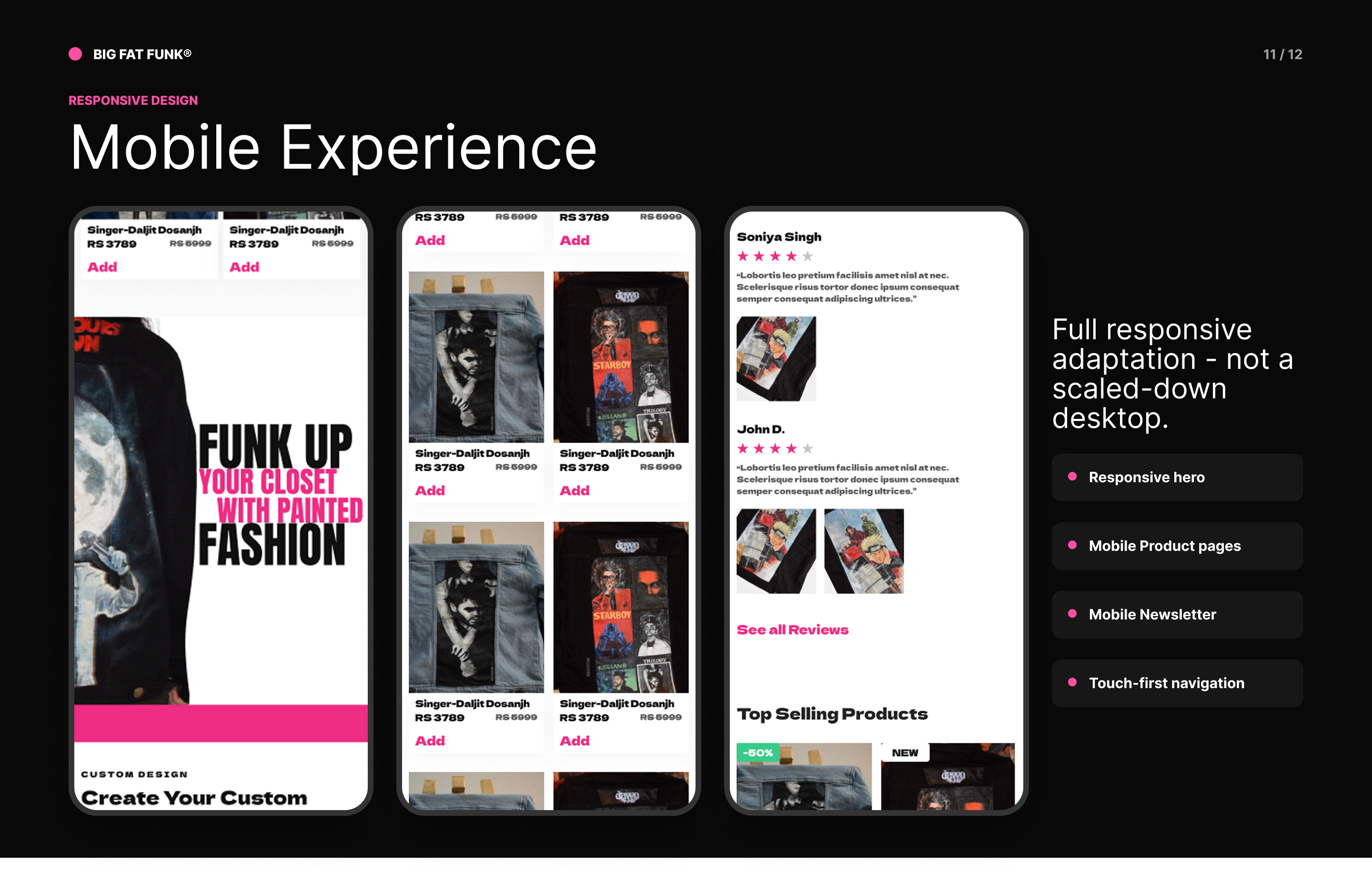 Mobile experience